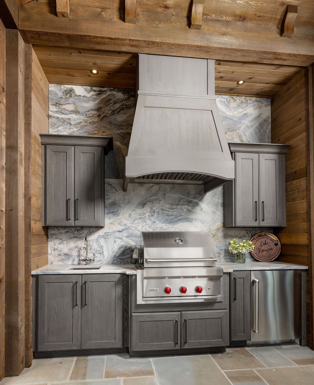 Custom Lake Home at the Reserve at Keowee Outdoor Living Area