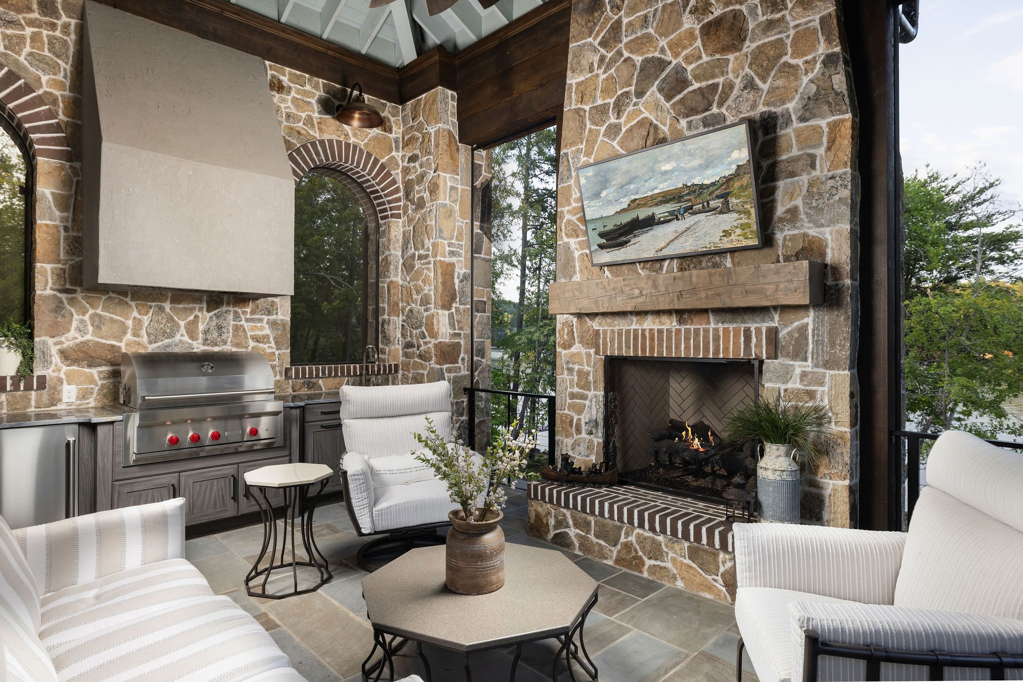 Custom Lake Home at the Reserve at Keowee Outdoor Living