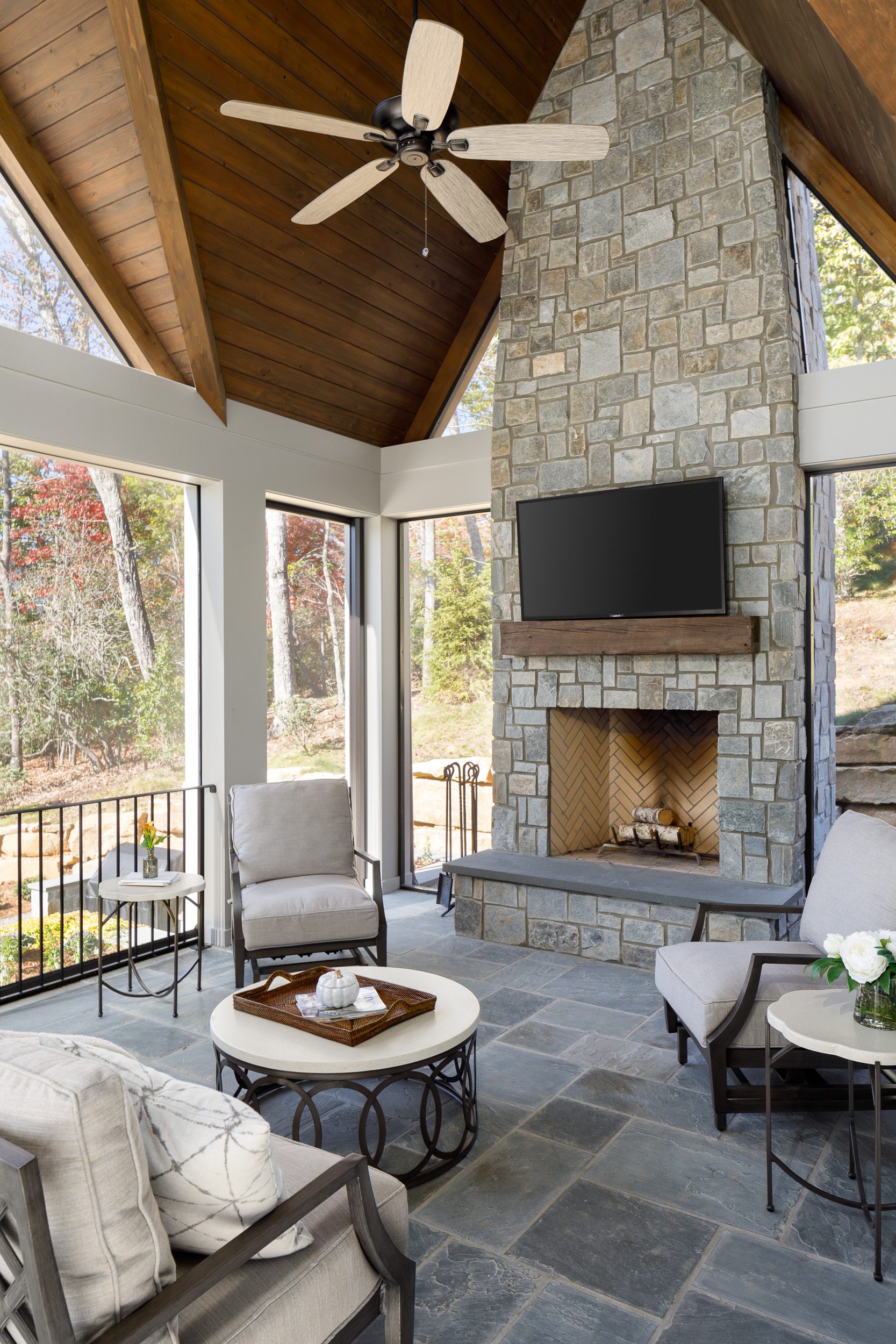 Custom Home at Walnut Cove - Cliffs Outdoor Living Area