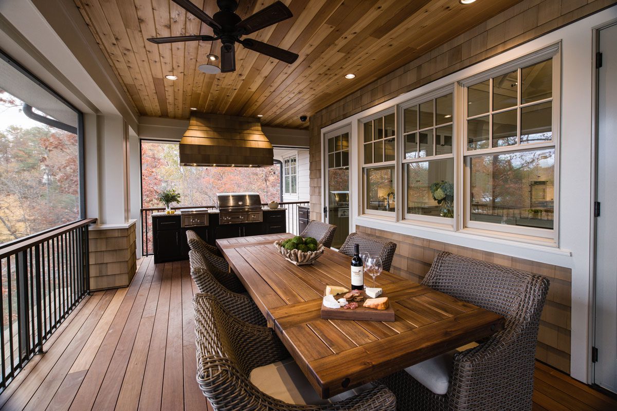 Keowee Falls South - Cliffs Custom Lake Home Outdoor Grill Area